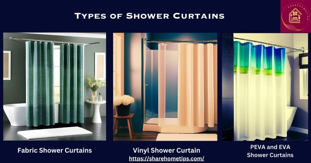 Types of shower curtain